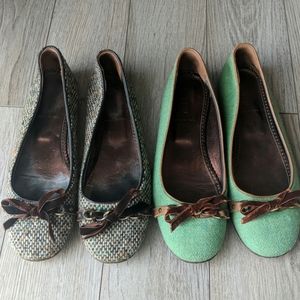 2 pairs of J.Crew ballet flats